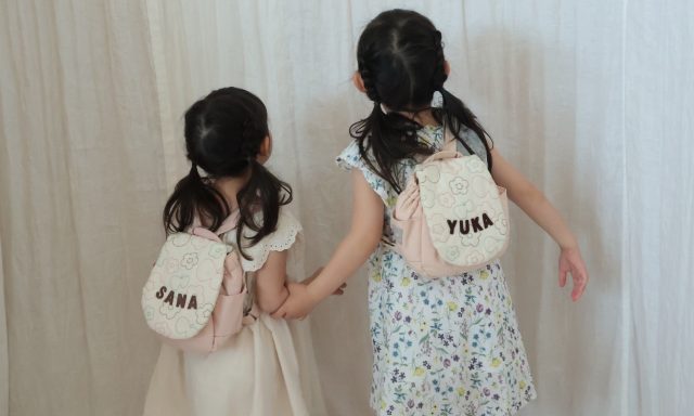 名入れリュックと一緒に大きくなった姉妹のお話🌷